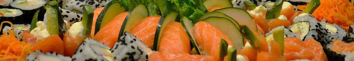 Eating Chinese Sushi at Sushi Xuan Asian Grill restaurant in Albuquerque, NM.